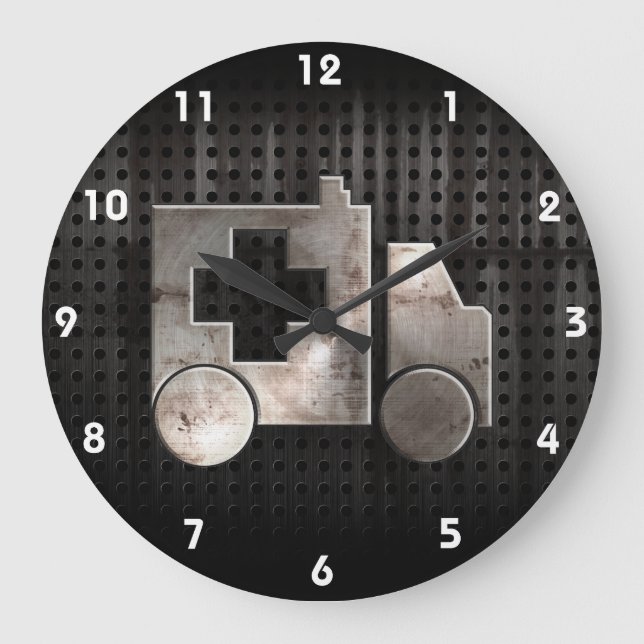 Rugged Ambulance Große Wanduhr (Vorderseite)