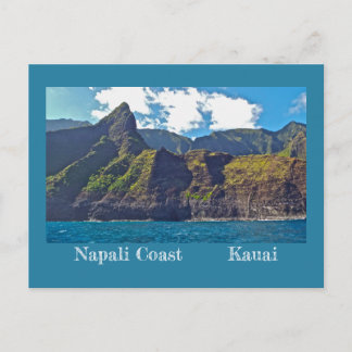 RUGGED AND BEAUTIFUL NAPALI COAST/KAUAI,HAWAII POSTKARTE