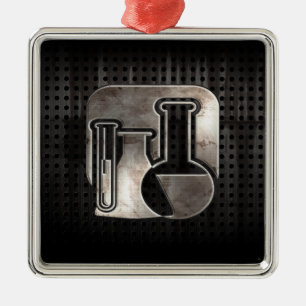 Rugged Chemistry Silbernes Ornament