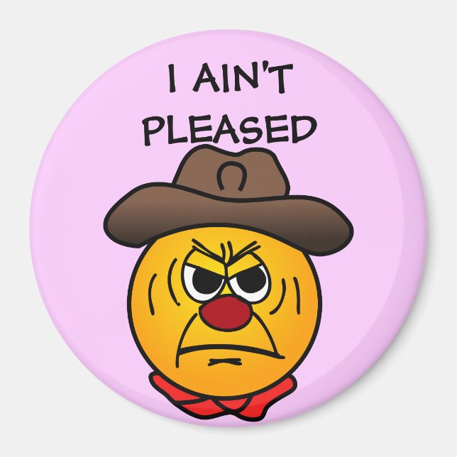 Rugged Cowboy Grumpey Magnet (Vorne)
