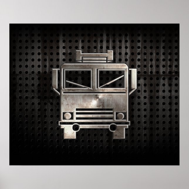 Rugged Fire Truck Poster (Vorne)