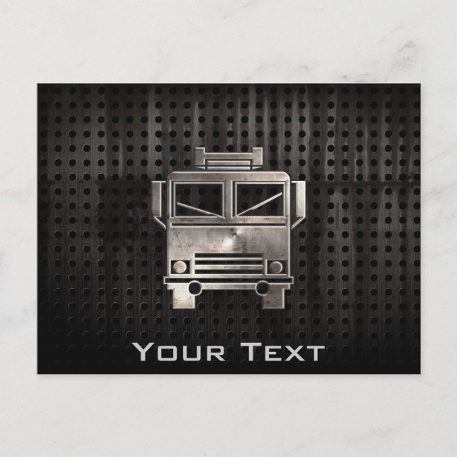 Rugged Fire Truck Postkarte (Vorderseite)