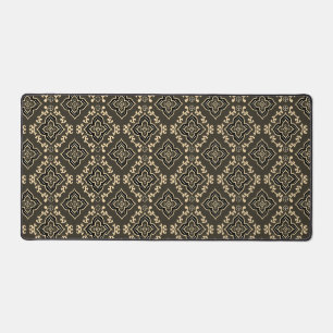Rugged Gaming Brown Geometric Pattern Schreibtischunterlage