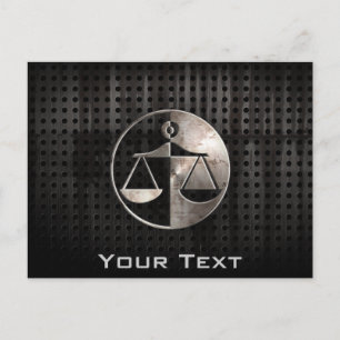 Rugged Justice Scales Postkarte