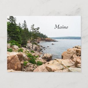 Rugged Maine Küste in Acadia Nationalpark Postkarte
