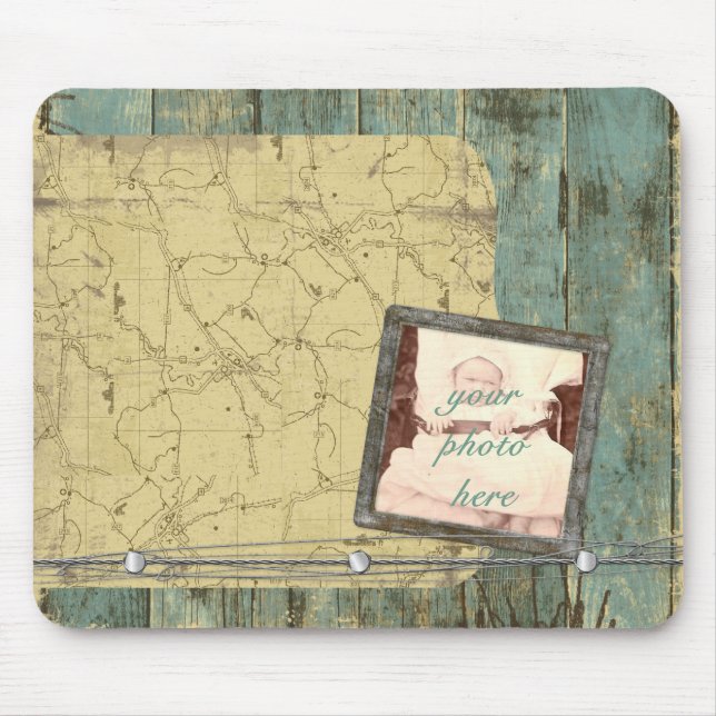 Rugged Planks Map Mousepad Mouse Pad (Vorne)