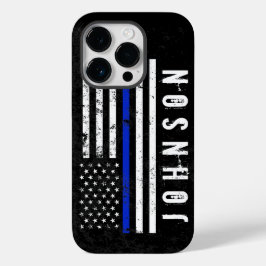 Rugged Style Police Flag mit Individuelle Name Case-Mate iPhone Hülle