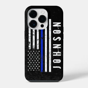 Rugged Style Police Flag mit Individuelle Name iPhone Hülle