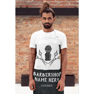 Rugged Trendy Modern Barbershop Barbershop Schürze