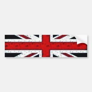 Rugged Union Jack Autoaufkleber