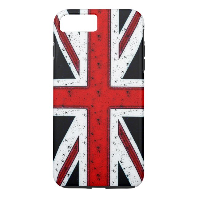 Rugged Union Jack Case-Mate iPhone Hülle (Rückseite)