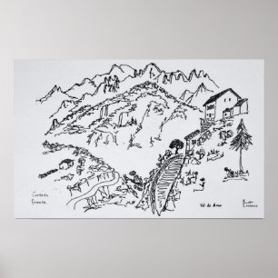 Rugged Val d'Asco   Korsika, Frankreich Poster