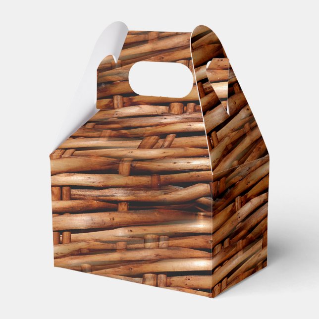 Rugged Wicker Basket Look Geschenkschachtel (Vorderseite)