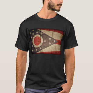 Rugged Wood Ohio Flag T-Shirt