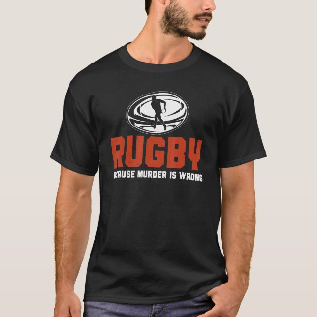 Rugger League Rugbys Rugby Player Rugby Sports T-Shirt (Vorderseite)