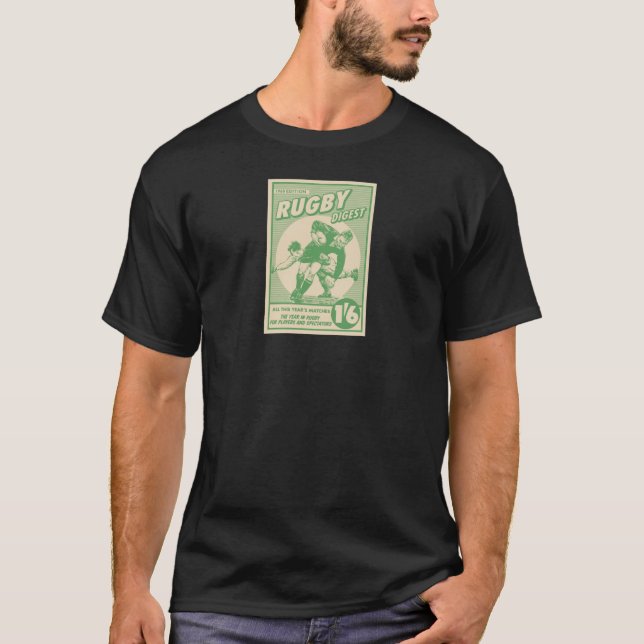Ruggershirts Retro Titelseite T-Shirt (Vorderseite)