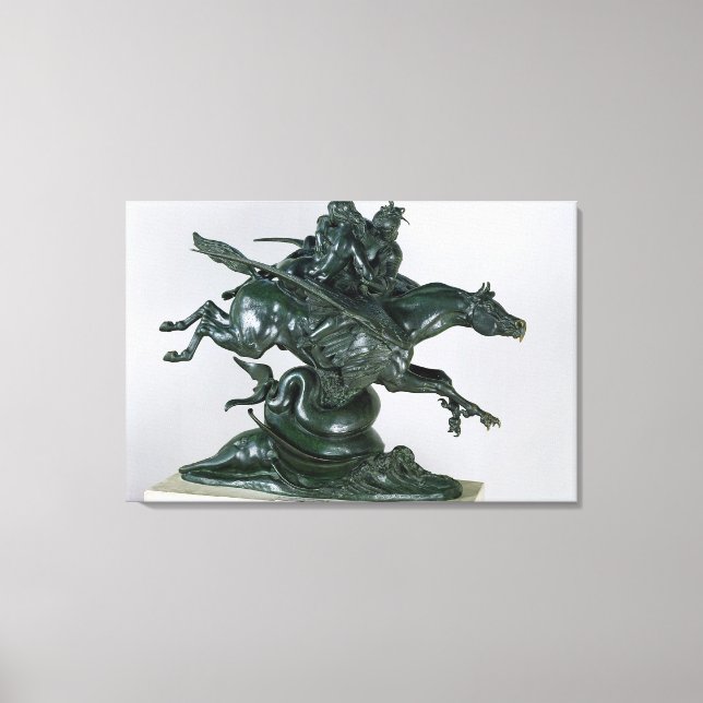 Ruggiero und Angelica Leinwanddruck (Vorderseite)