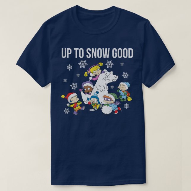 Rugrats Christmas Group Up To Snow Good  T-Shirt (Design vorne)
