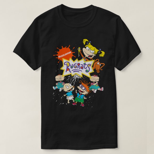 Rugrats-Logo mit Nick- und Rugratzeichen T-Shirt (Design vorne)