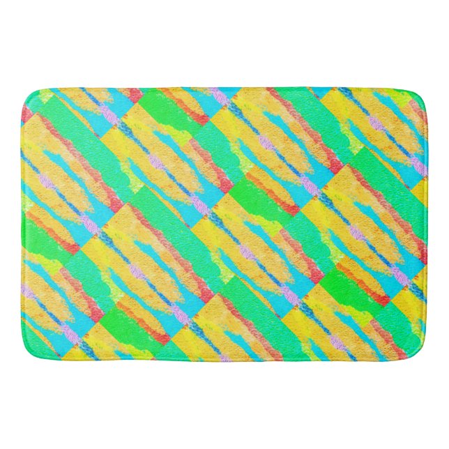 Rugs und Rags abstrakte Reinkunst Badematte (Vorderseite)