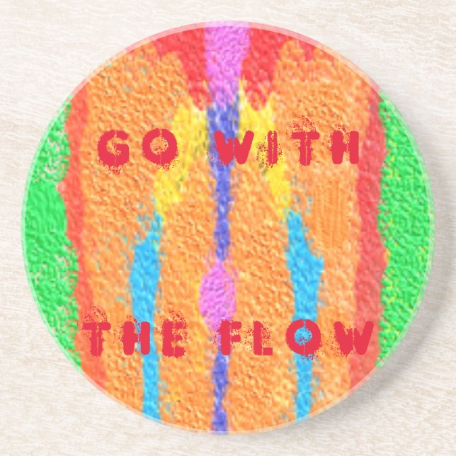 Rugs und Rags abstrakte Reinkunst Getränkeuntersetzer (Vorne)