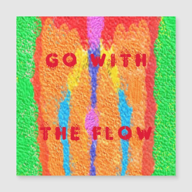 Rugs und Rags abstrakte Reinkunst Magnetkarte (Vorderseite)