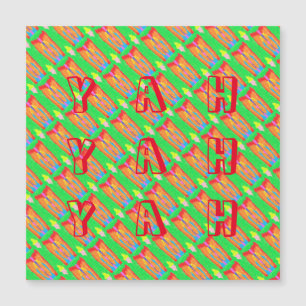 Rugs und Rags abstrakte Reinkunst Magnetkarte