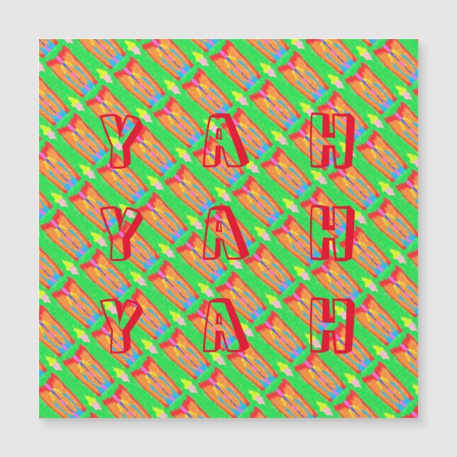 Rugs und Rags abstrakte Reinkunst Magnetkarte (Vorderseite)