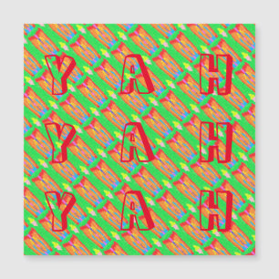 Rugs und Rags abstrakte Reinkunst Magnetkarte