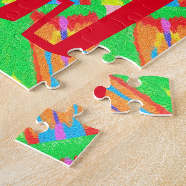 Rugs und Rags abstrakte Reinkunst Puzzle (Seite)