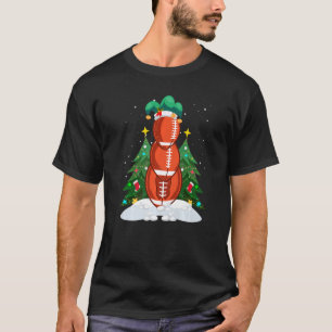 Rugy Snowman Football Spieler Premium T-Shirt