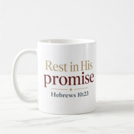 Ruh in Seinem Versprechen Inspirierendes Schriftzi Kaffeetasse