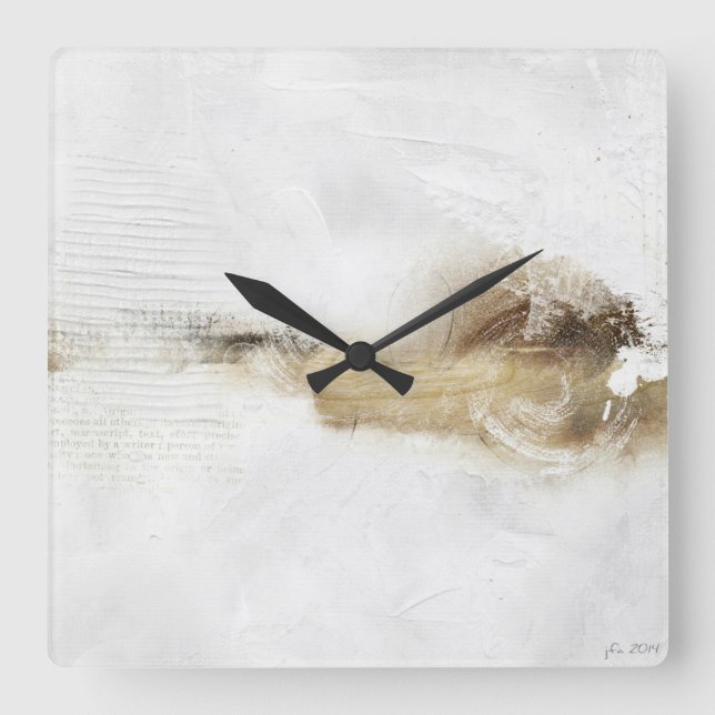 Ruhe 4 quadratische wanduhr (Vorderseite)