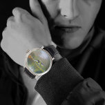 Ruhe an der Wasserwache Armbanduhr<br><div class="desc">Geben Sie dem Vater das beste Geschenk für den Vatertag oder seinen Geburtstag mit dieser eleganten Serenity by the River Uhr. Reproduziert von meinem Plein Luft Öl Malerei,  wo ich stand am Fluss und malte diese schöne Szene in den Bergen von Nord Idaho!</div>