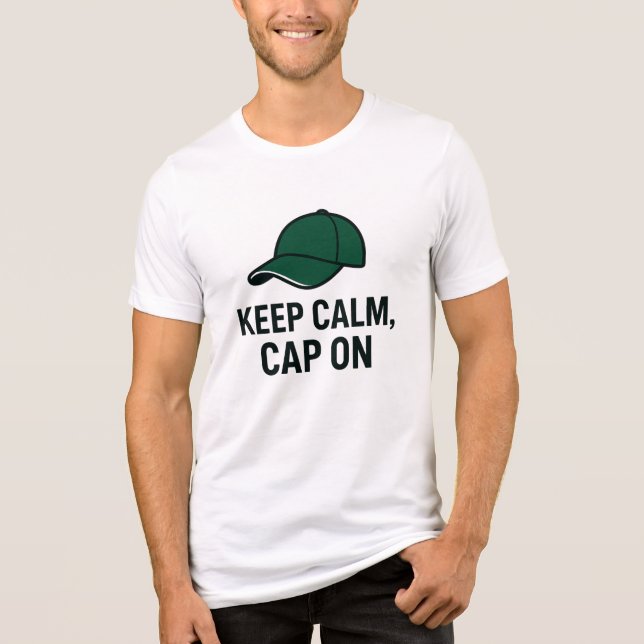 Ruhe behalt, Cap on Cool Golf Cap Tri-Blend Shirt (Vorderseite)
