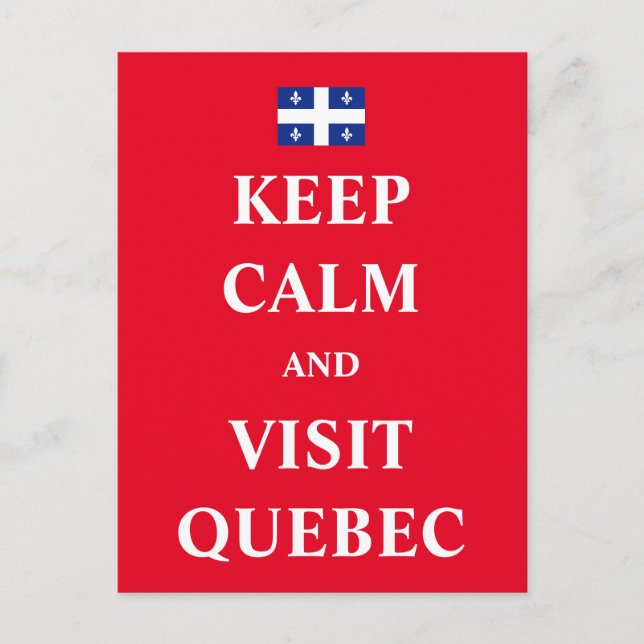 Ruhe behalt und Besuch von Québec Postkarte (Vorderseite)