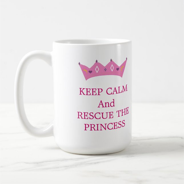 Ruhe behalt und Rettung der Prinzessin Kaffeetasse (Links)