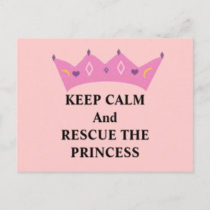 Ruhe behalt und Rettung der Prinzessin Postkarte
