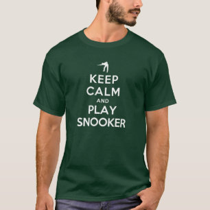 Ruhe behalt und Snooker spielen T-Shirt
