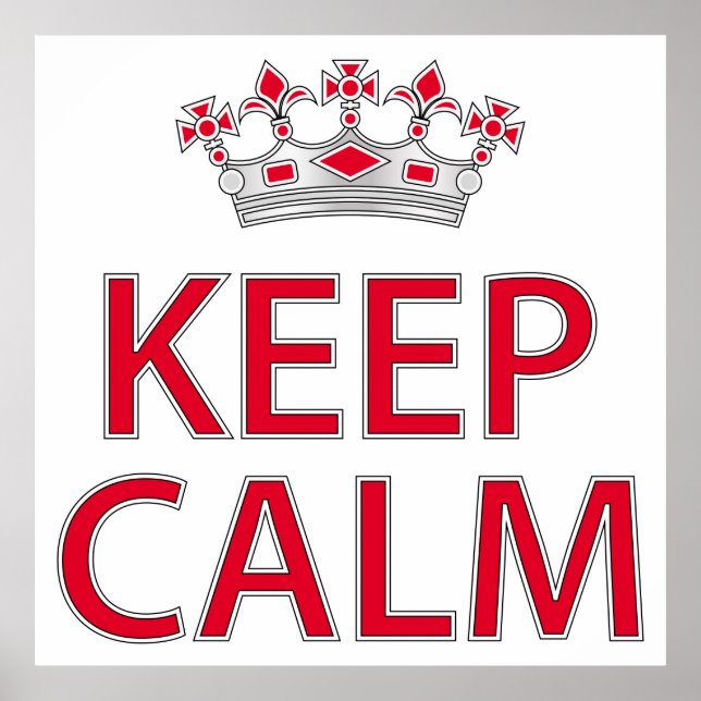 Ruhe behalten poster (Vorne)