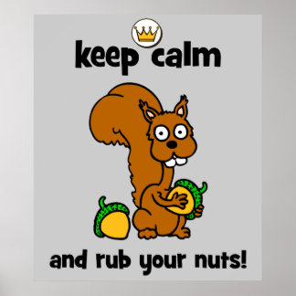 Ruhe behalten poster