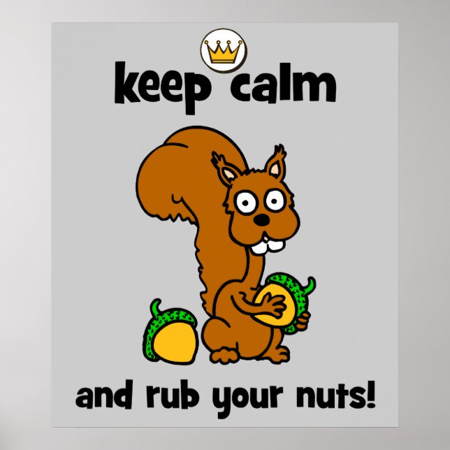 Ruhe behalten poster (Vorne)