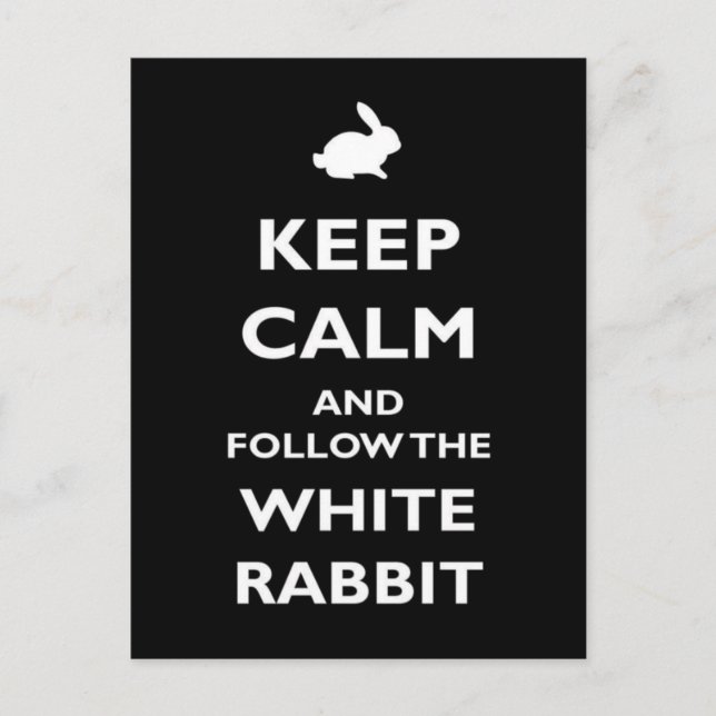 Ruhe behalten postkarte (Vorderseite)