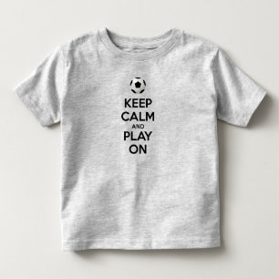 Ruhe behalten und abspielen kleinkind t-shirt