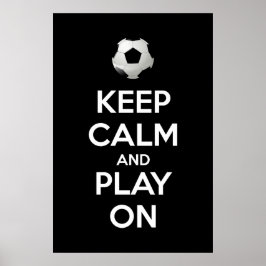 Ruhe behalten und abspielen poster