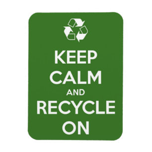 Ruhe behalten und auf Premium Flexi Magnet Gerecyc