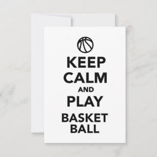 Ruhe behalten und Basketball spielen