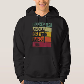 Ruhe behalten und Brayden Gelassen dieses Retro-Zi Hoodie