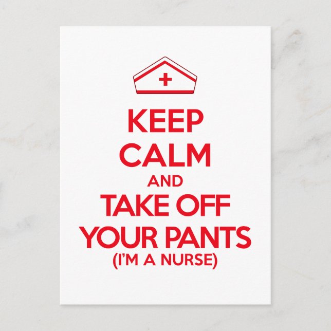 Ruhe behalten und die Pflanze abziehen Postkarte (Vorderseite)