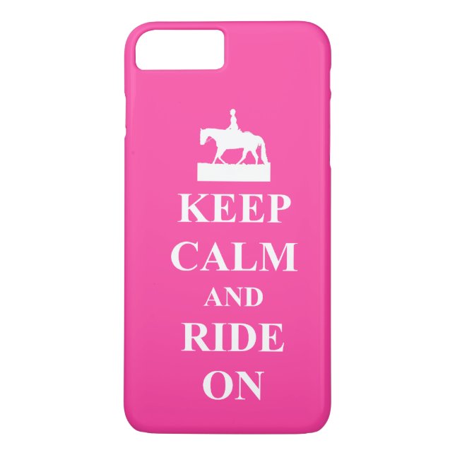 Ruhe behalten und fahren, rosa Case-Mate iPhone hülle (Rückseite)